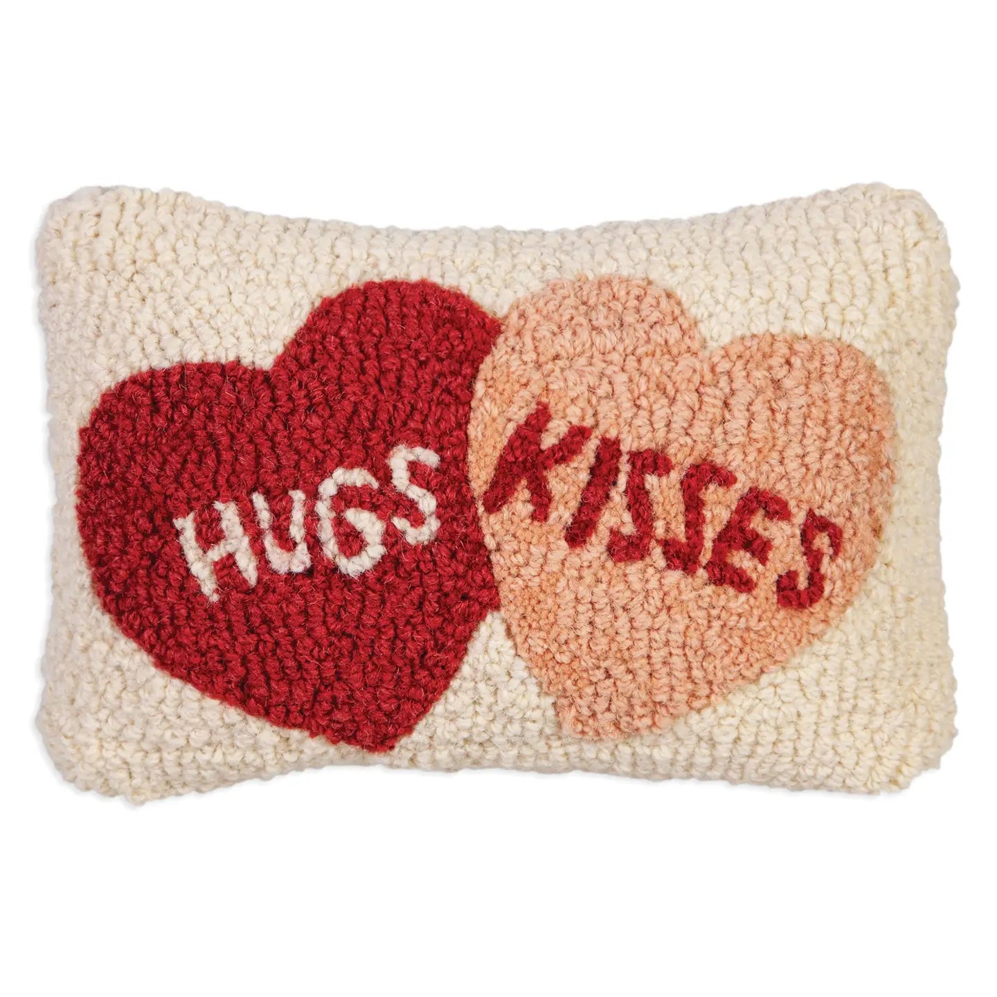 Hugs Kisses Hearts Pillow-Pillow-Nautical Decor and Gifts