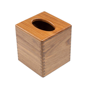 Teak Tissue Box Holder-Bathroom Accessories-Nautical Decor and Gifts