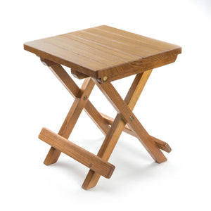 Teak Grooved Top Fold-Away Table-Furniture-Nautical Decor and Gifts