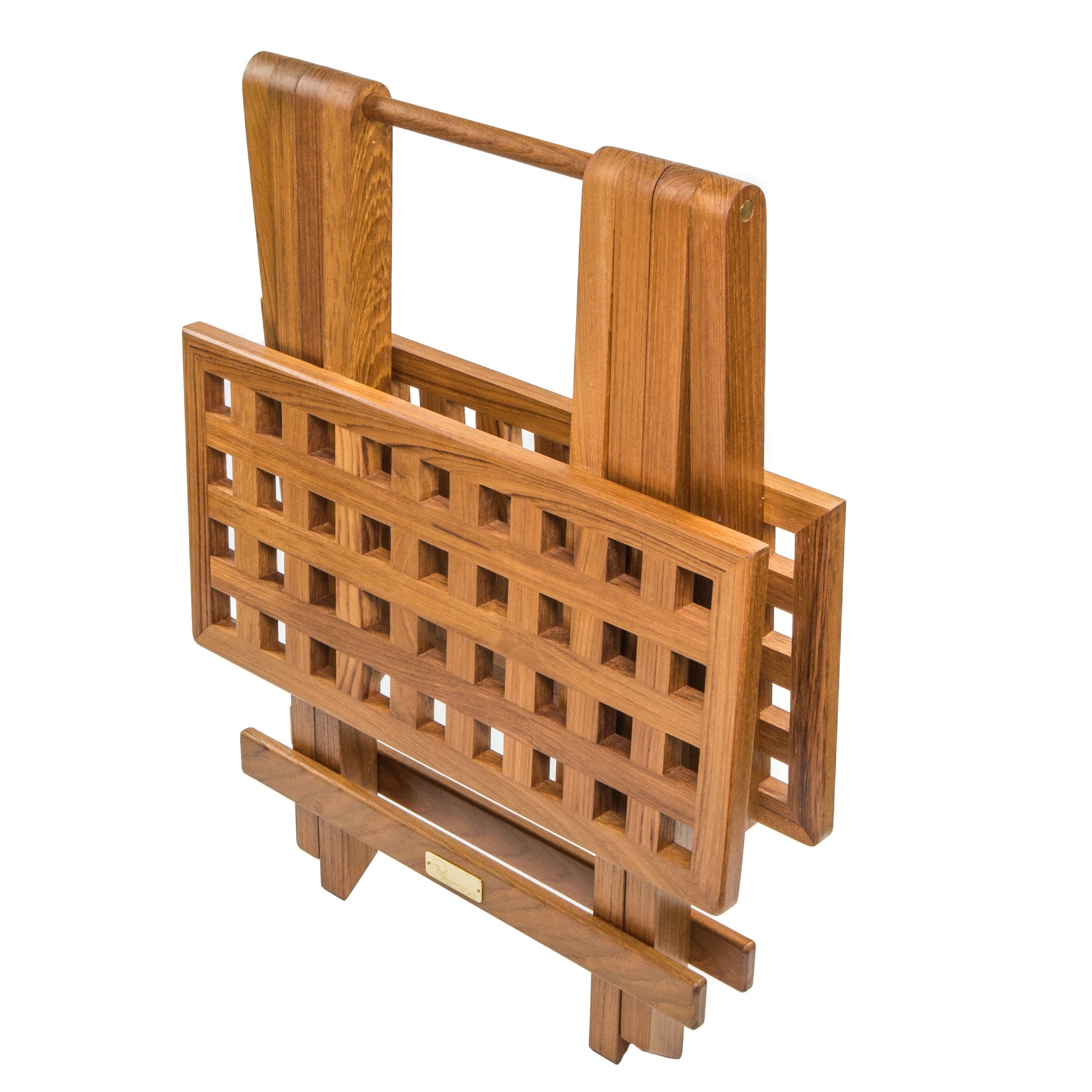 Teak Grate Top Fold-Away Table-Furniture-Nautical Decor and Gifts