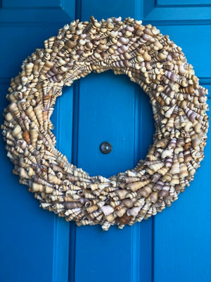 Turitella Galore Seashell Wreath-Wreath-Nautical Decor and Gifts