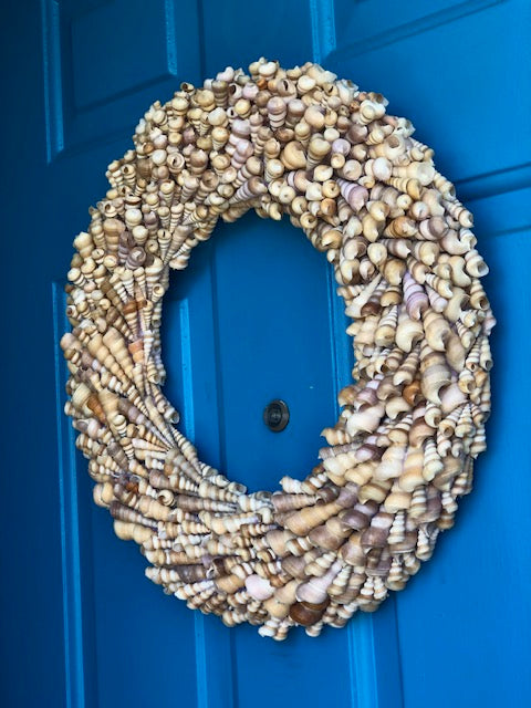 Turitella Galore Seashell Wreath-Wreath-Nautical Decor and Gifts