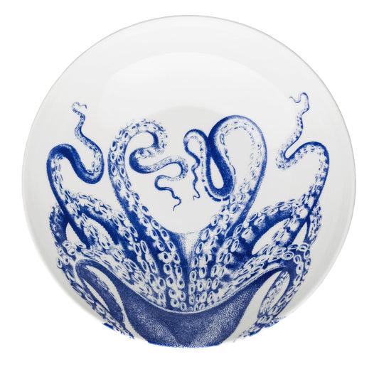 Octopus Wide Round Serving Bowl-Nautical Decor and Gifts