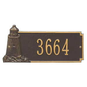 Personalized Lighthouse Rectangle Plaque-Nautical Decor and Gifts