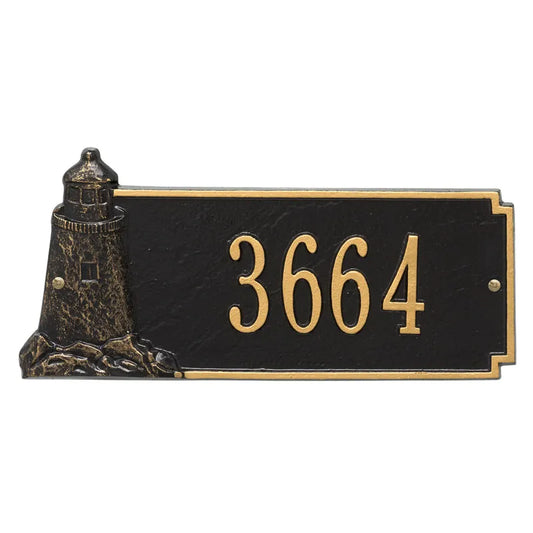 Personalized Lighthouse Rectangle Plaque-Nautical Decor and Gifts