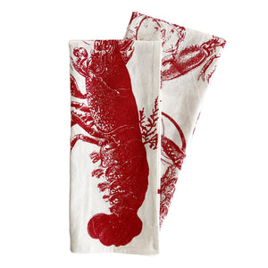 Red Lobster Kitchen Towels - Sets-Nautical Decor and Gifts