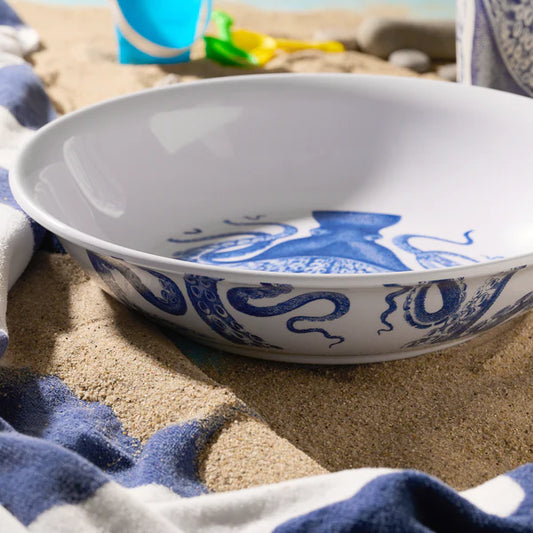 Octopus Melamine Serving Bowl-Nautical Decor and Gifts