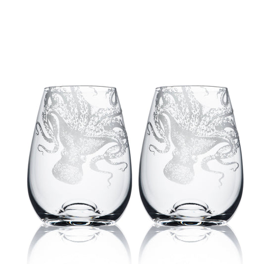 Stemless Wine Glasses-Nautical Decor and Gifts