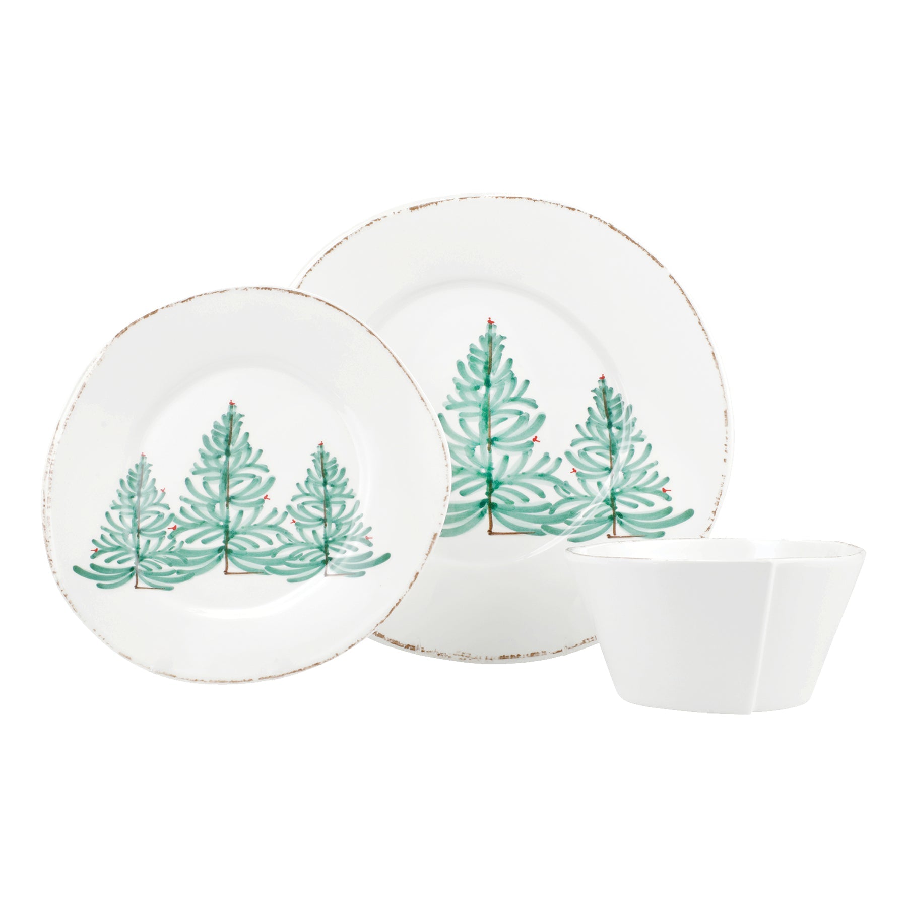 Melamine Lastra Holiday Three-Piece Place Setting-Nautical Decor and Gifts