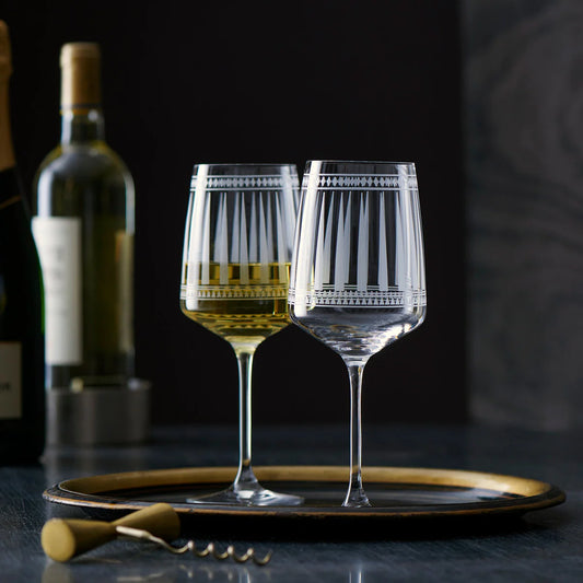 Marrakech White Wine Glasses, Set of 2-Nautical Decor and Gifts