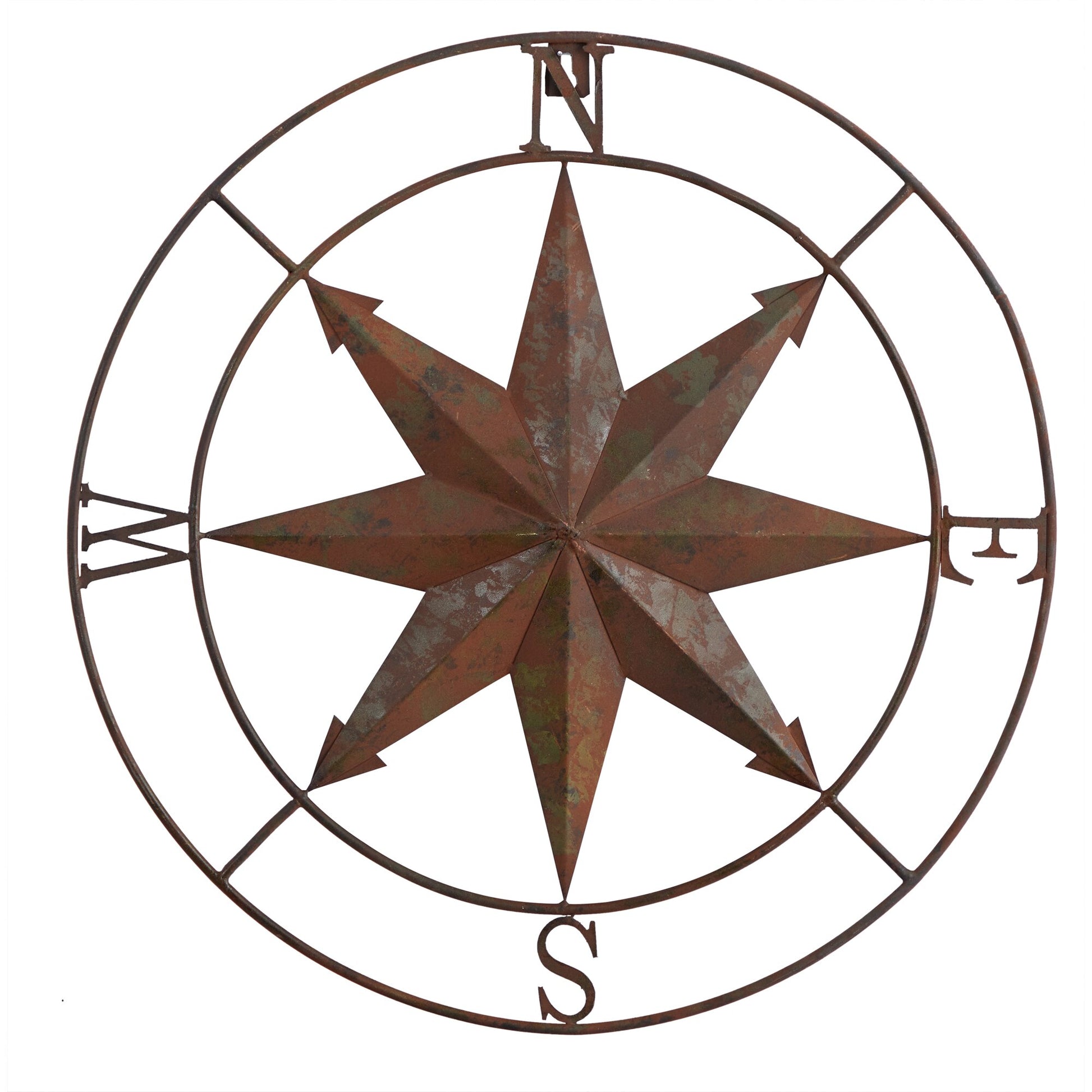 Nautical Metal Compass Wall Art Decor-wall art-Nautical Decor and Gifts