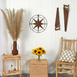 Nautical Metal Compass Wall Art Decor-wall art-Nautical Decor and Gifts