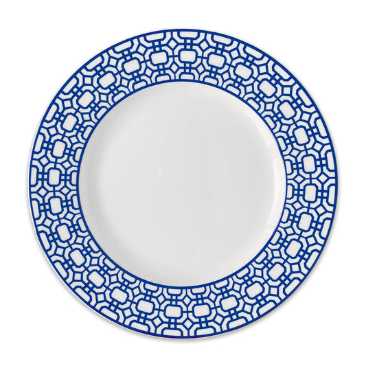 Garden Gate Rimmed Dinner Plate - Set of 4-Nautical Decor and Gifts