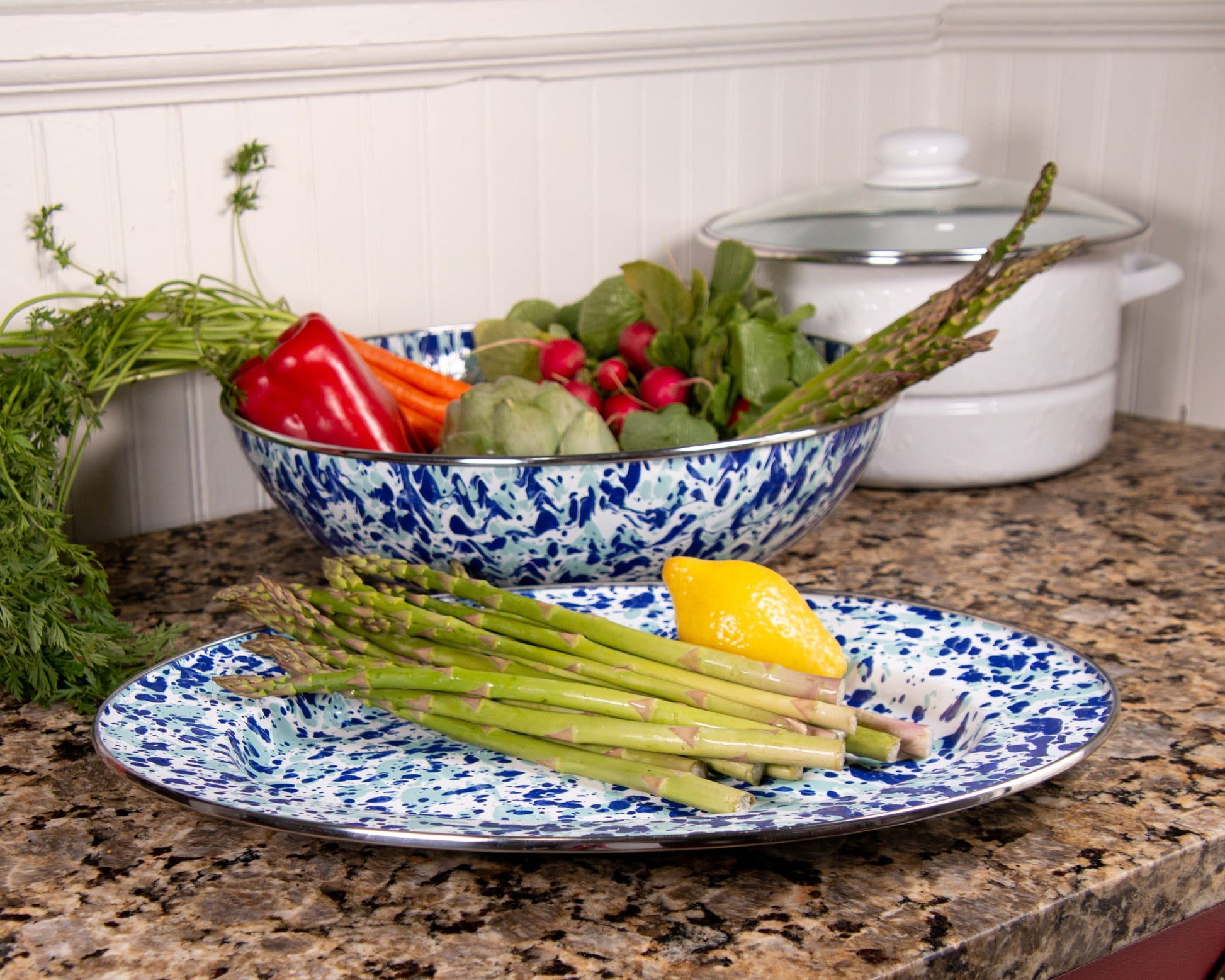 Blue Ocean Oval Platter-Tray-Nautical Decor and Gifts