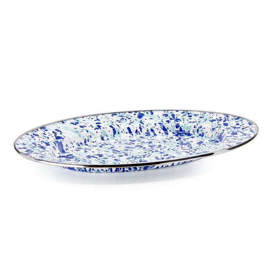 Blue Ocean Oval Platter-Tray-Nautical Decor and Gifts