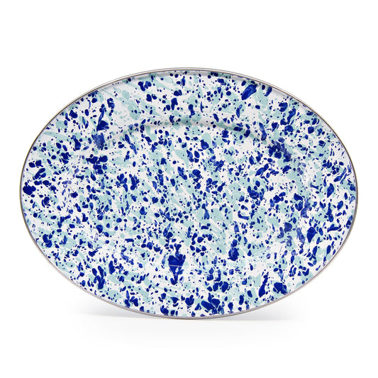 Blue Ocean Oval Platter-Tray-Nautical Decor and Gifts
