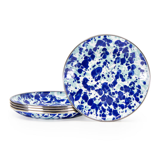 Blue Ocean Appetizer Plates - Set of 4-Bowl-Nautical Decor and Gifts