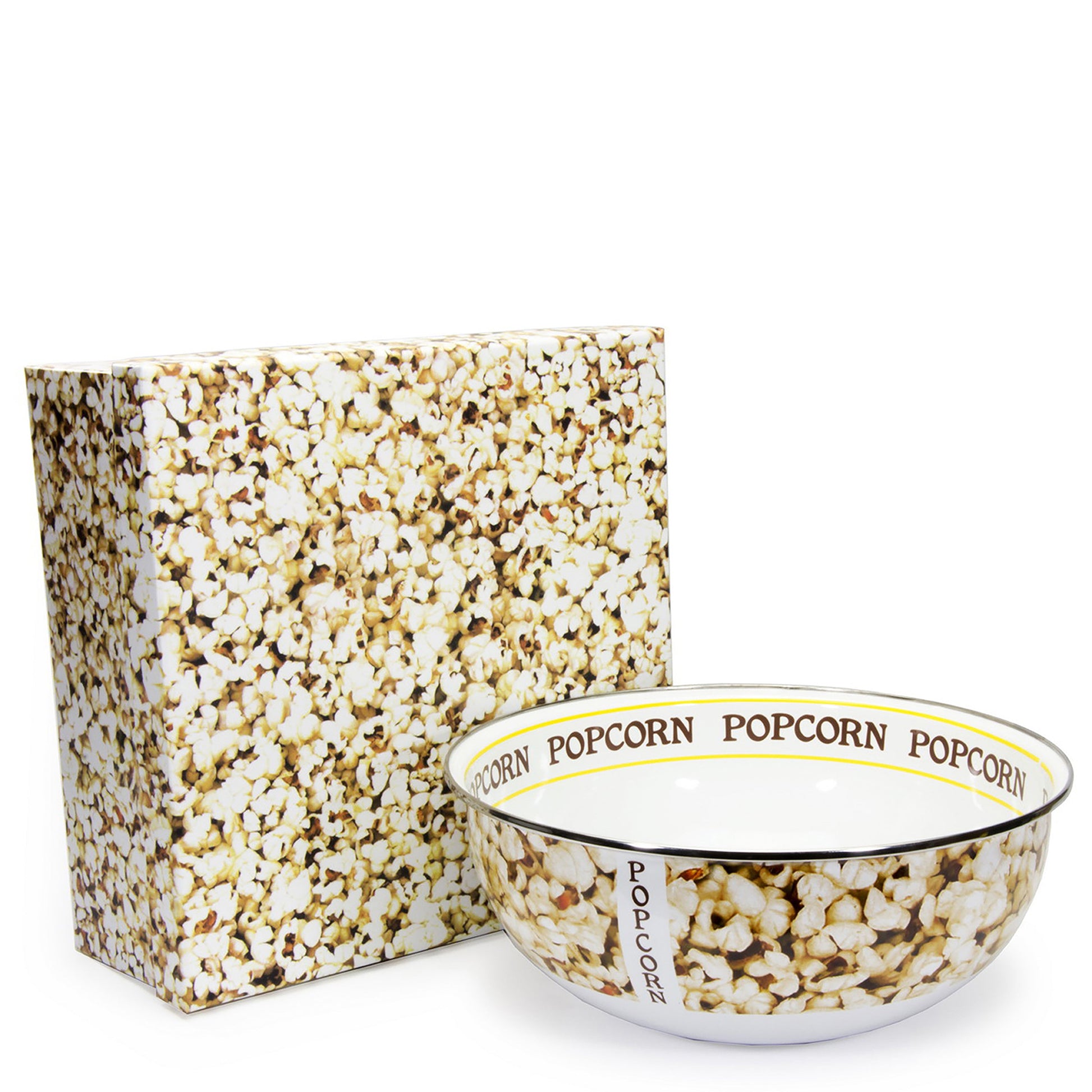 Enamel Popcorn Bowl-Nautical Decor and Gifts