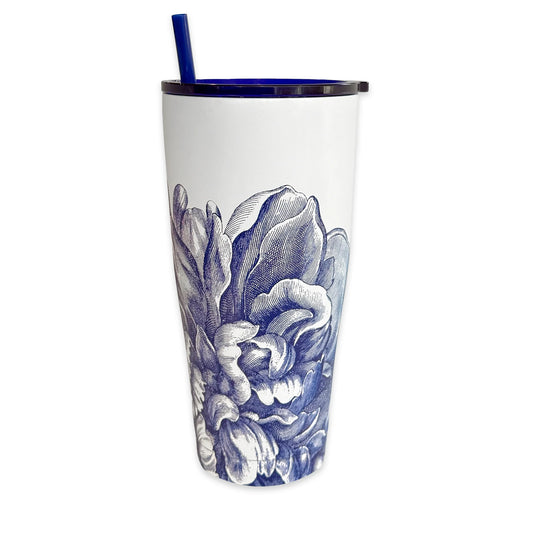 Peony Stainless Steel Insulated Tumbler-Nautical Decor and Gifts