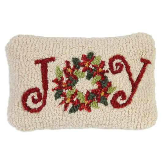 Poinsetta Joy Pillow-Pillow-Nautical Decor and Gifts