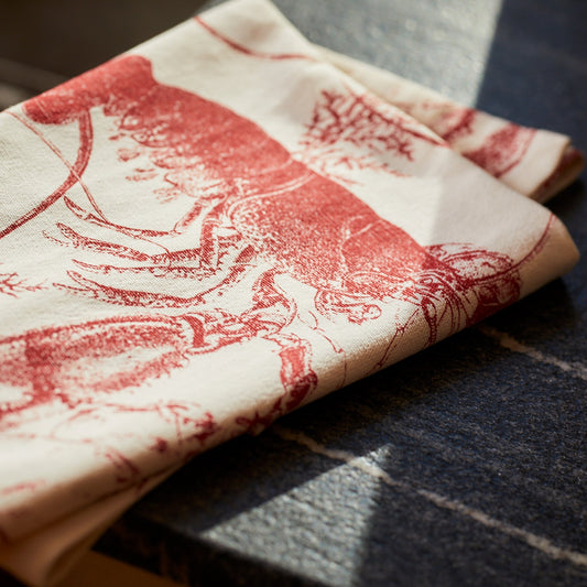 Red Lobster Kitchen Towels - Sets-Nautical Decor and Gifts