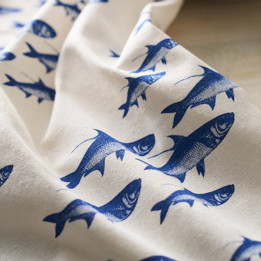 School of Fish 100% Cotton Kitchen Towels - Set of 2-Nautical Decor and Gifts