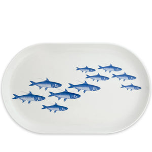School of Fish Oval Platter-Nautical Decor and Gifts