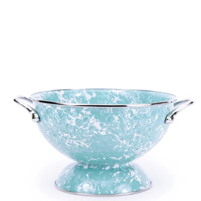 Sea Glass Swirl Colander-Colanders & Strainers-Nautical Decor and Gifts