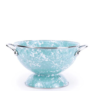 Sea Glass Swirl Colander-Colanders & Strainers-Nautical Decor and Gifts