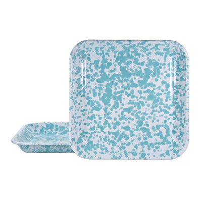 Sea Glass Swirl Square Trays - Set of 2-Mug-Nautical Decor and Gifts