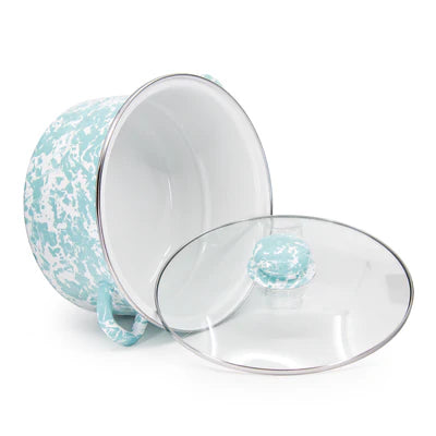 Sea Glass Swirl 6 Qt Stock Pot-Pot-Nautical Decor and Gifts