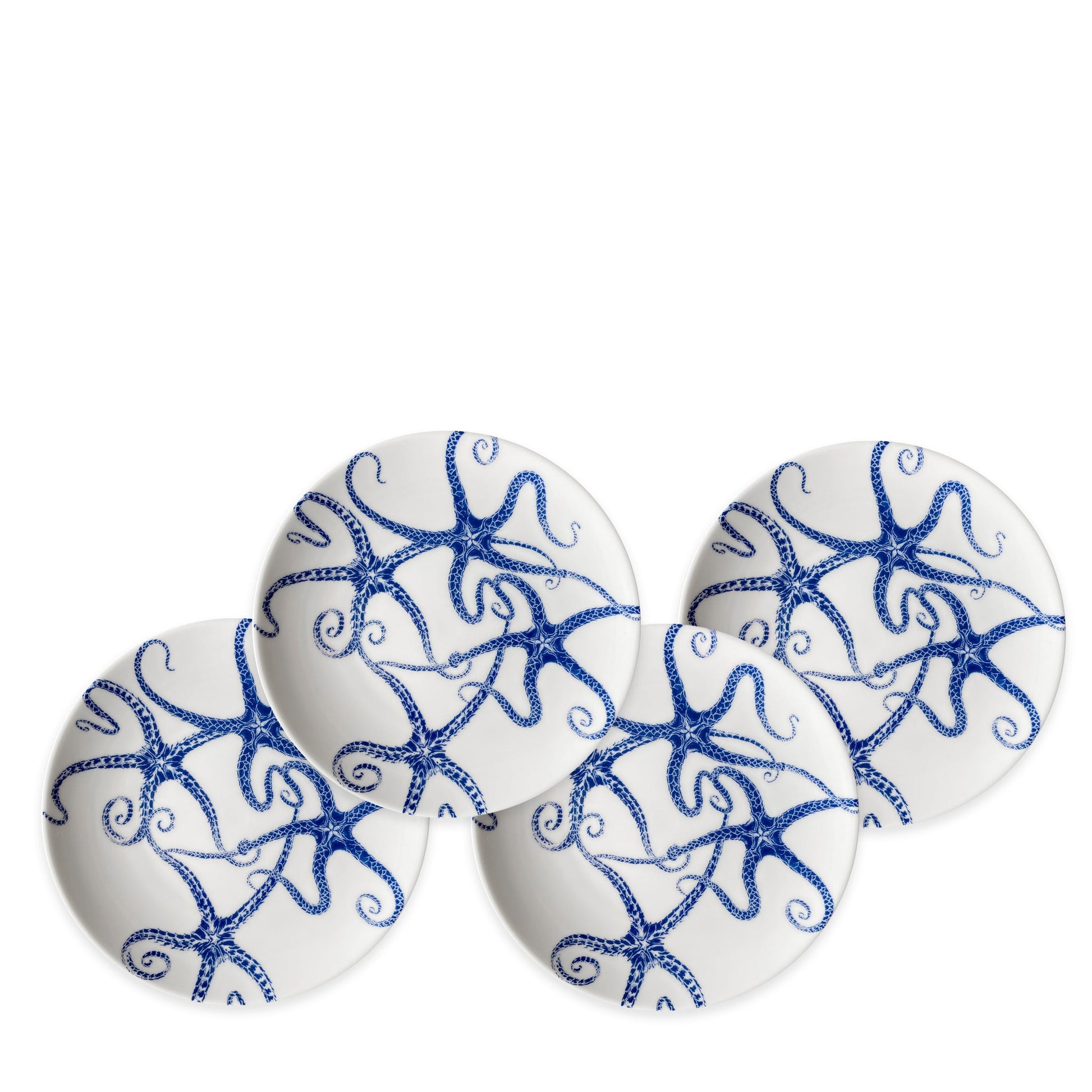 Starfish Appetizer Plates - Set of 4-Nautical Decor and Gifts