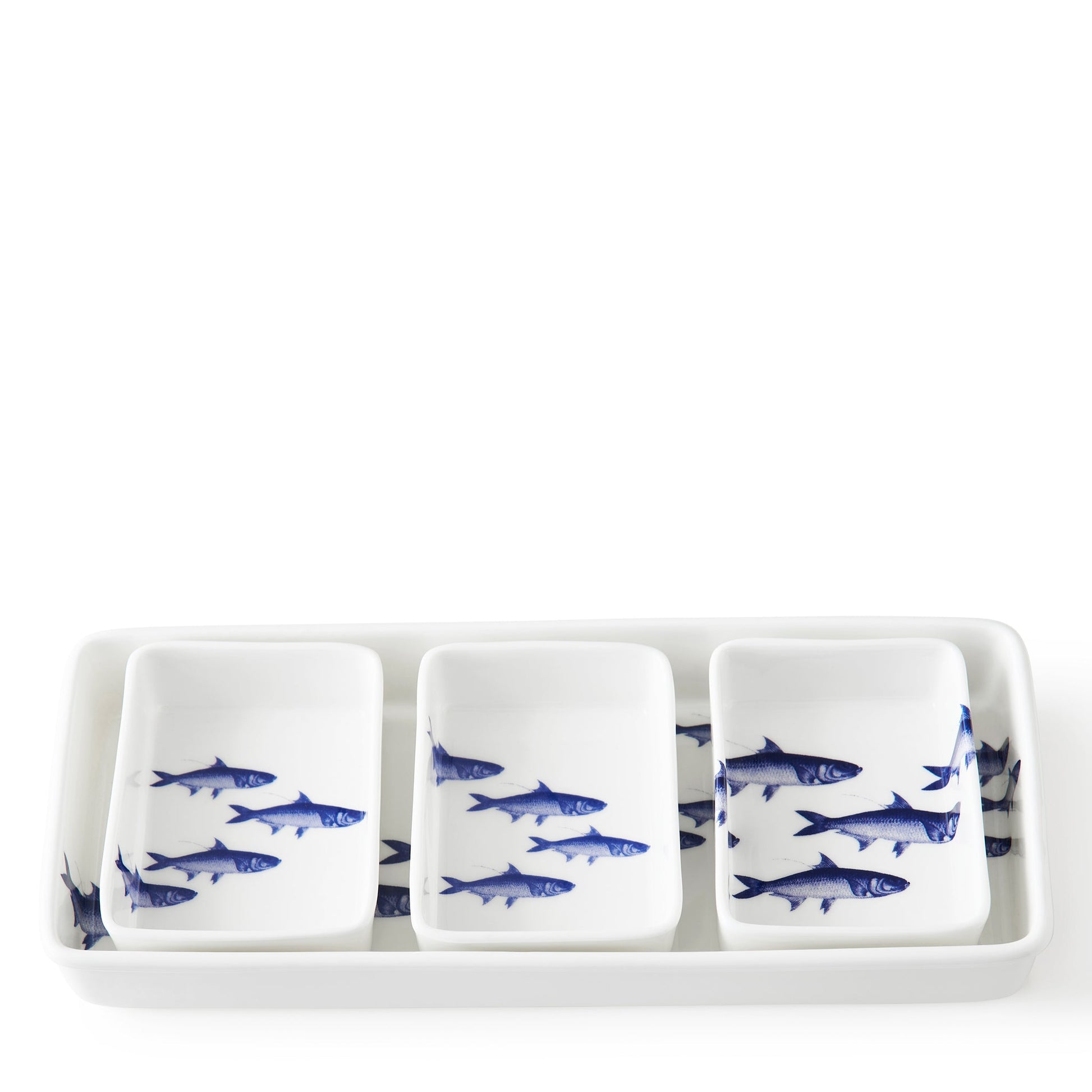School of Fish Nested Appetizer Tray Set-Nautical Decor and Gifts