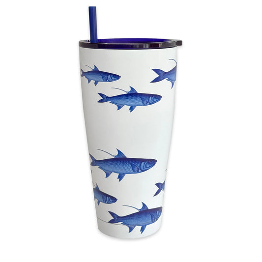 School of Fish Stainless Steel Insulated Tumbler-Nautical Decor and Gifts