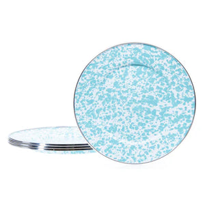 Sea Glass Swirl Dinner Plates - Set of 4-Plate-Nautical Decor and Gifts
