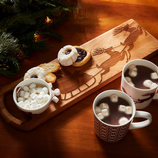 Santa's Sleigh Serving Board-Nautical Decor and Gifts