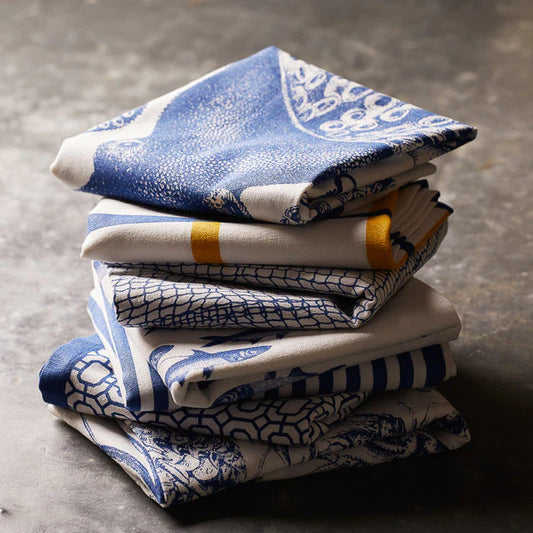 School of Fish Dinner Napkins, Set of 4-Nautical Decor and Gifts