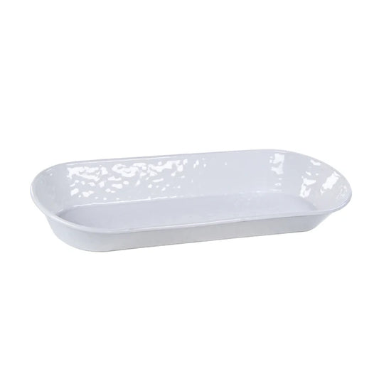 Enamelware Oval Basket-Tray-Nautical Decor and Gifts