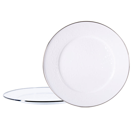 Classic White Chargers - Set of 2-Plate-Nautical Decor and Gifts