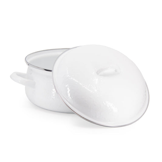Classic White Dutch Oven-Pot-Nautical Decor and Gifts
