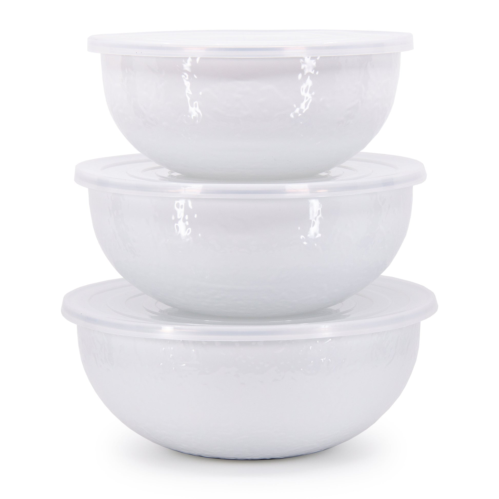 Enamel Mixing Bowls - Set of 3-Mixing Bowls-Nautical Decor and Gifts