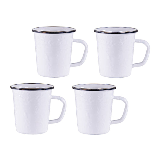 Classic White Latte Mugs - Set of 4-Mug-Nautical Decor and Gifts