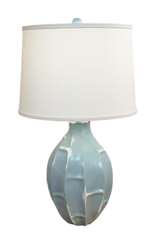 Washed Seaside Villa Geometric Vase-Lamp-Nautical Decor and Gifts