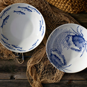 Crab Wide Serving Bowl-Nautical Decor and Gifts