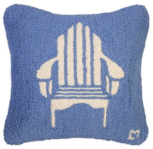 Adirondack Chair on Blue-Pillow-Nautical Decor and Gifts