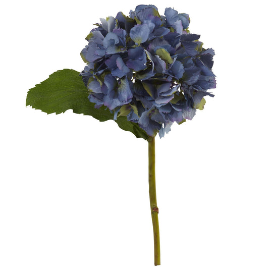 12” Hydrangea Artificial Flower (Set Of 12)-Faux Plant-Nautical Decor and Gifts