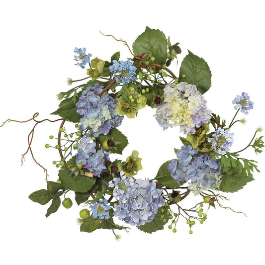 20" Hydrangea Wreath"-Nautical Decor and Gifts