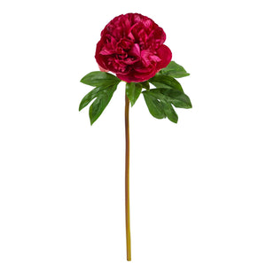 20” Peony Artificial Flower (Set Of 3)-Faux Plant-Nautical Decor and Gifts