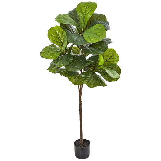 54” Fiddle Leaf Artificial Tree (Real Touch)-Faux Plant-Nautical Decor and Gifts