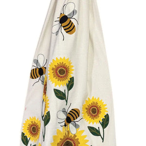 Bees and Blooms Wool Throw Blanket-Throw Blanket-Nautical Decor and Gifts